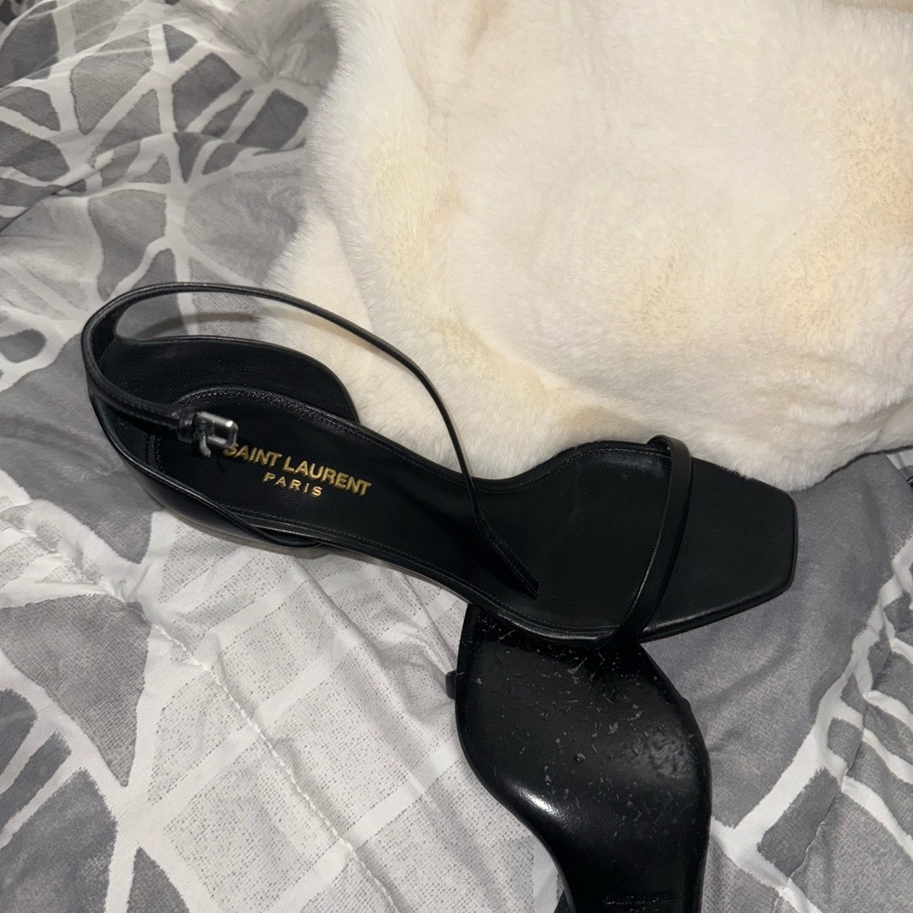 Saint Laurent Black Heels Elegant Minimalist Design